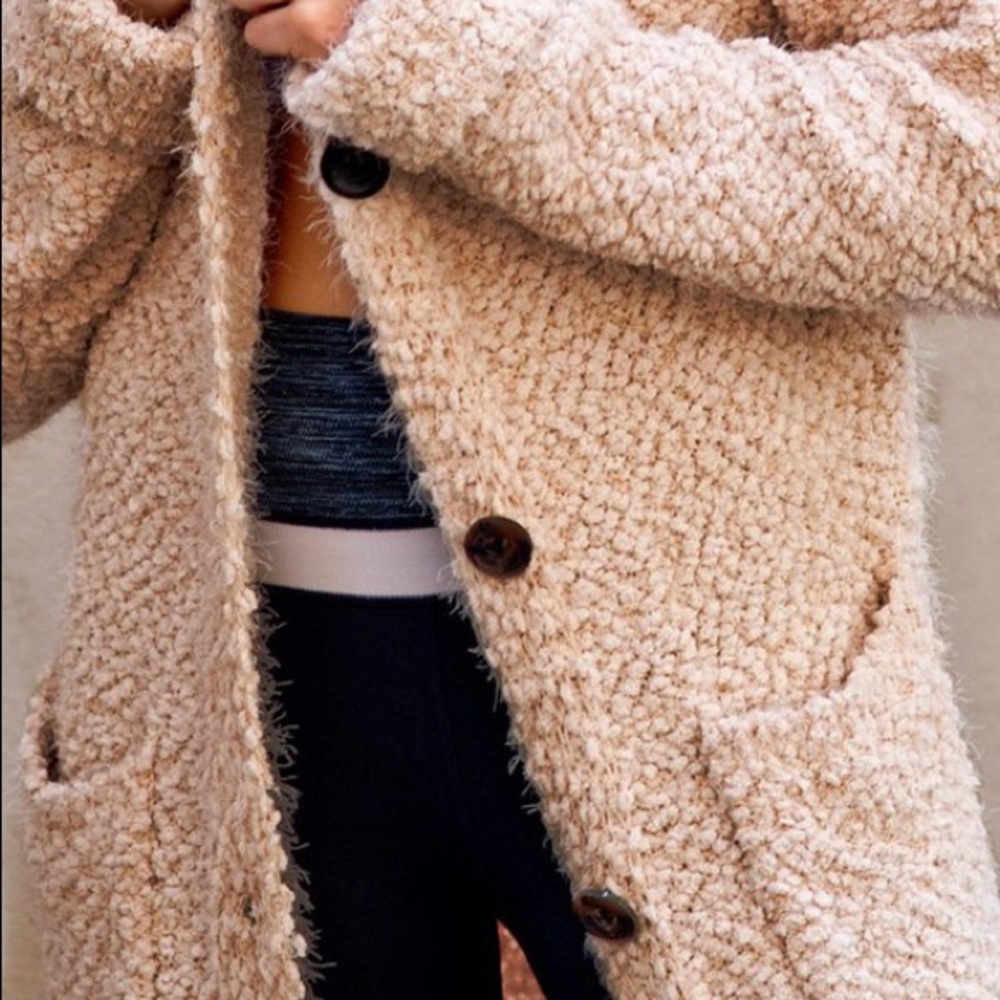 Bottom-Down Double Pocket Long Cardigan - Picture 6 of 6